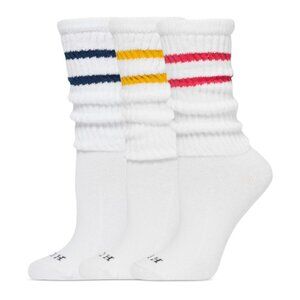 NWT Hue Women's 3-Pk. Slouch Socks - Stripe